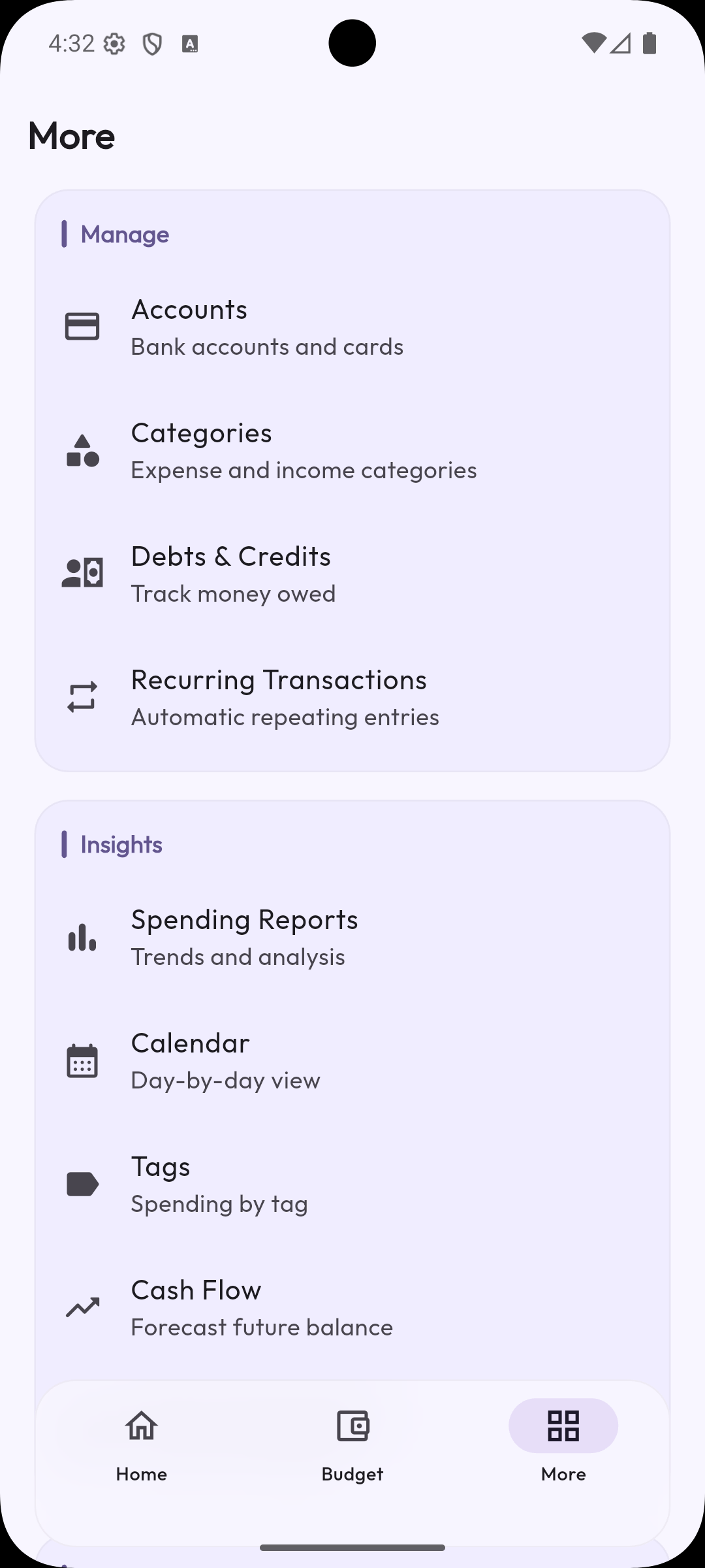 Manage and insights
